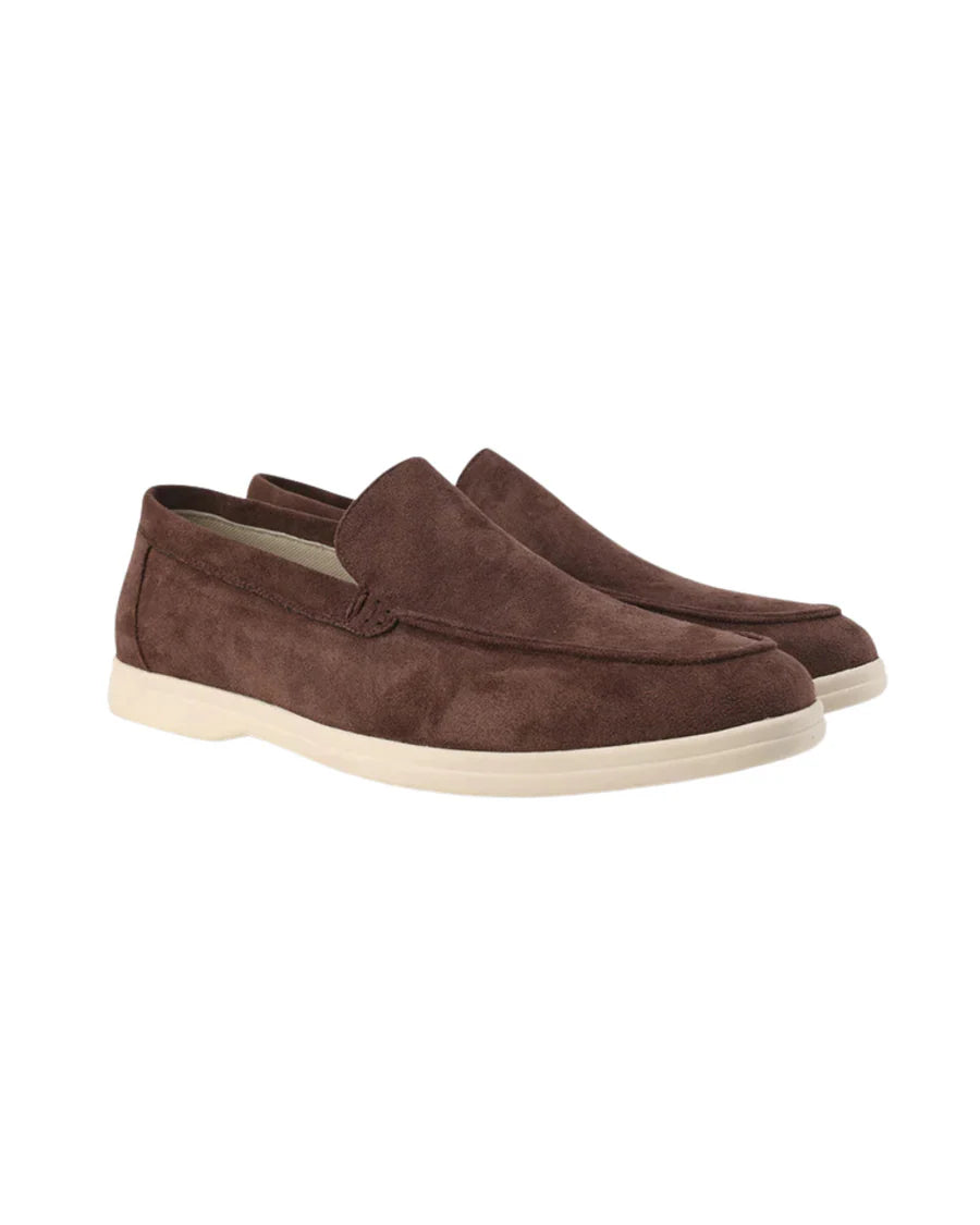 The Venetian Men's Trendy Suede Slip On Loafers