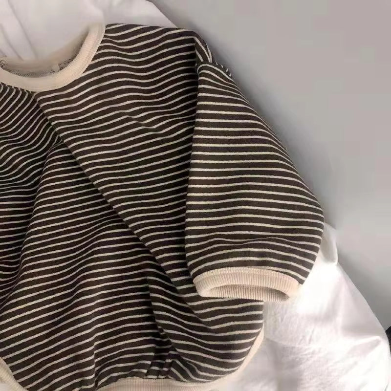 SoHo Kids Striped Crewneck Sweater