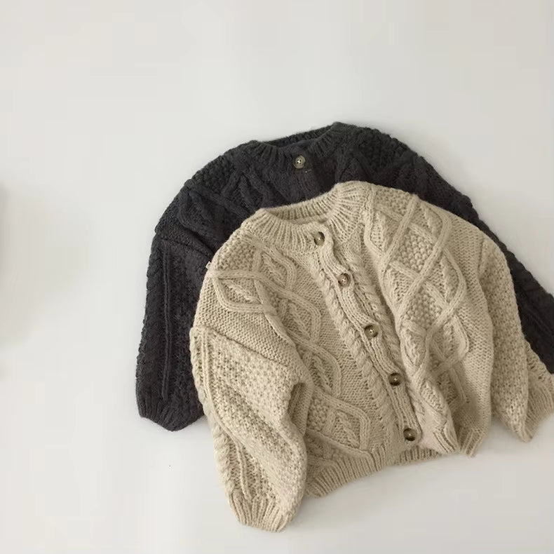 SoHo Kids Cable Knit Cardigan