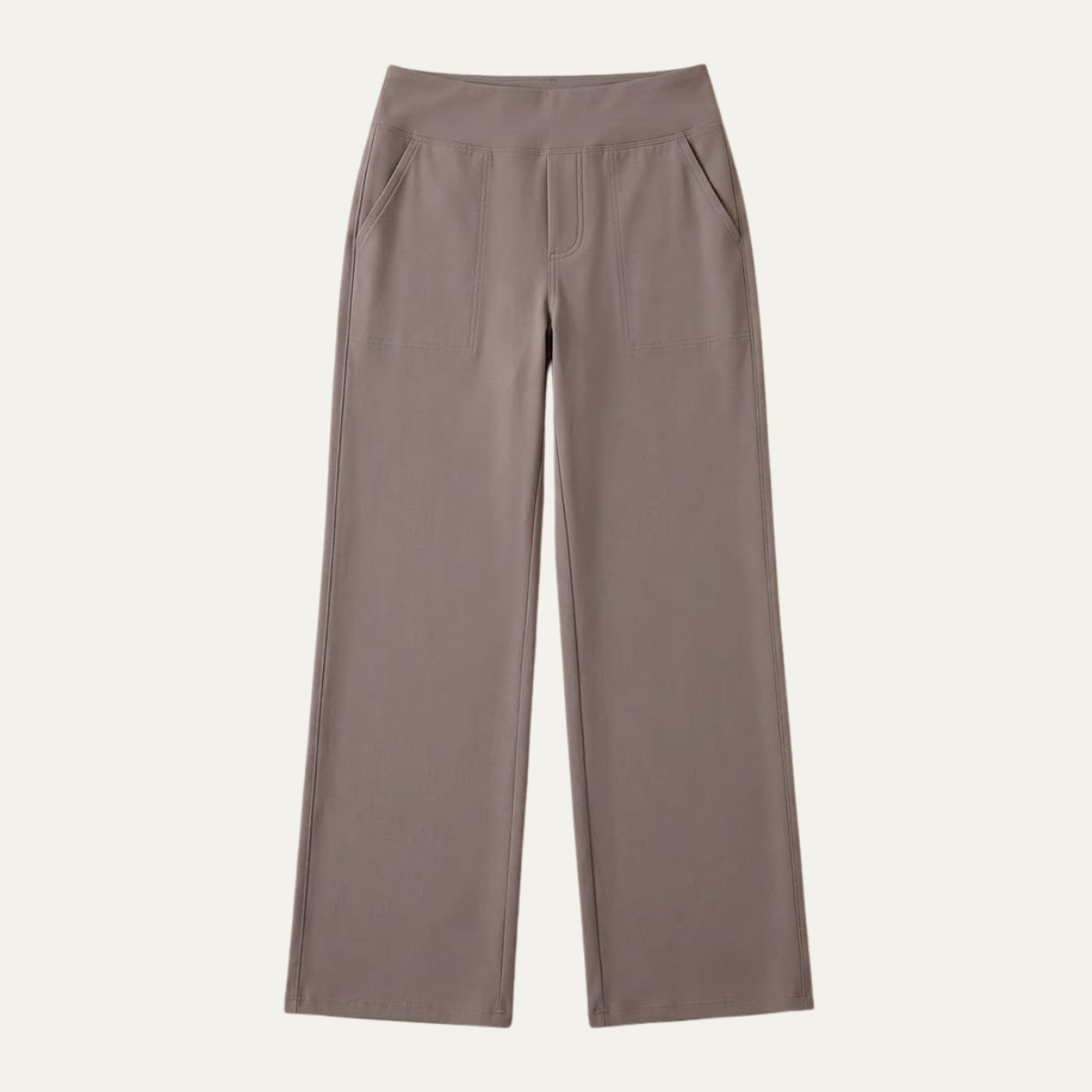 Women's High Waist Stretch Wide Leg Trousers with Comfortable Fit