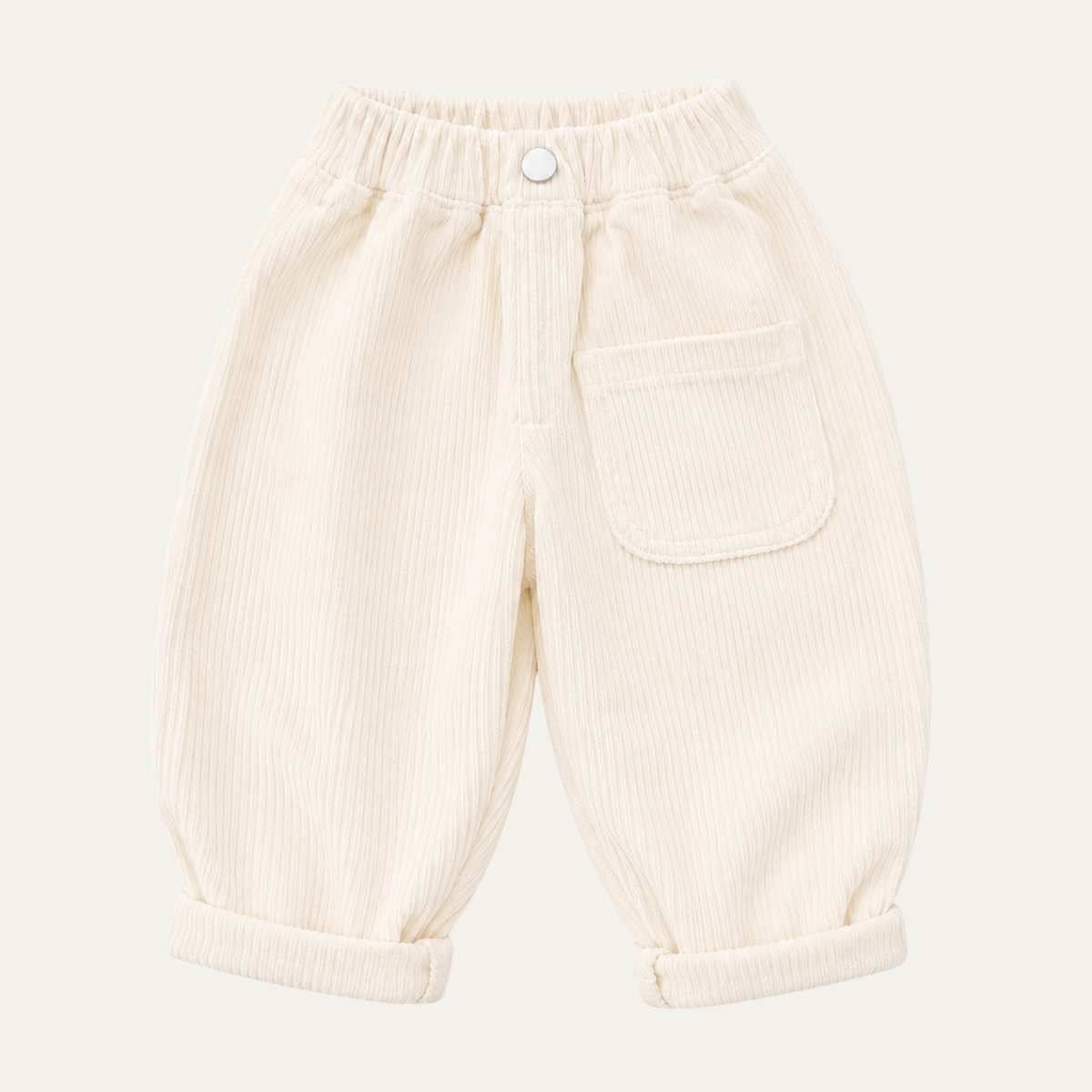Unisex  Loose Fit Casual Corduroy Pants
