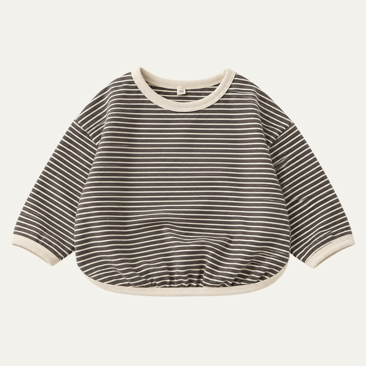 Unisex Cotton Striped Sweatshirt