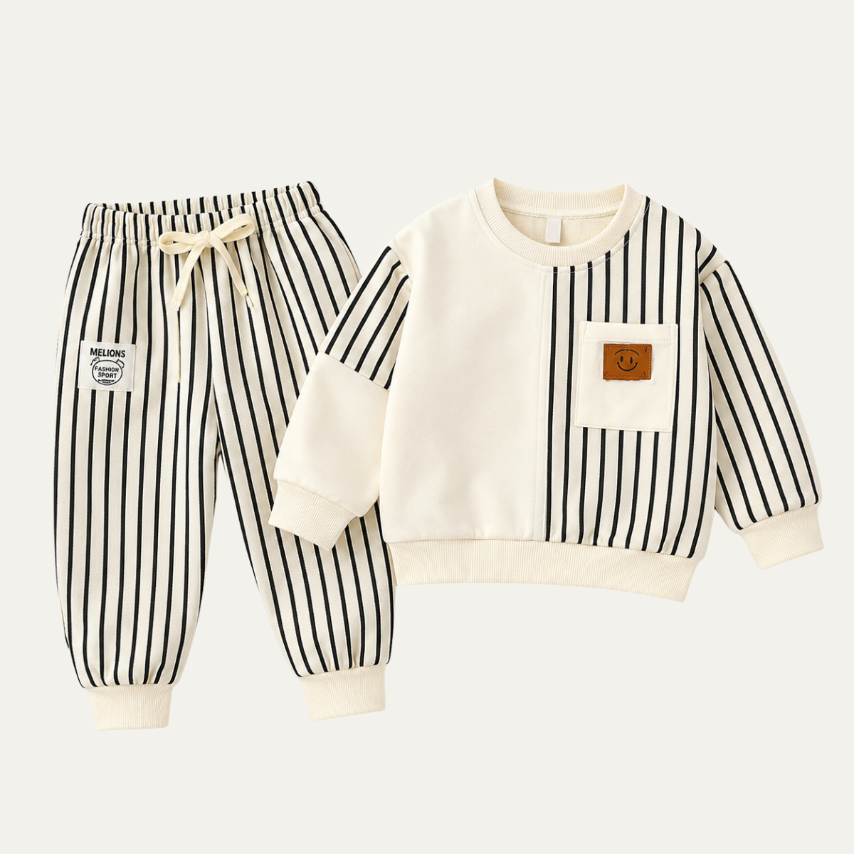 Striped Sweatshirt & Jogger Pants Set