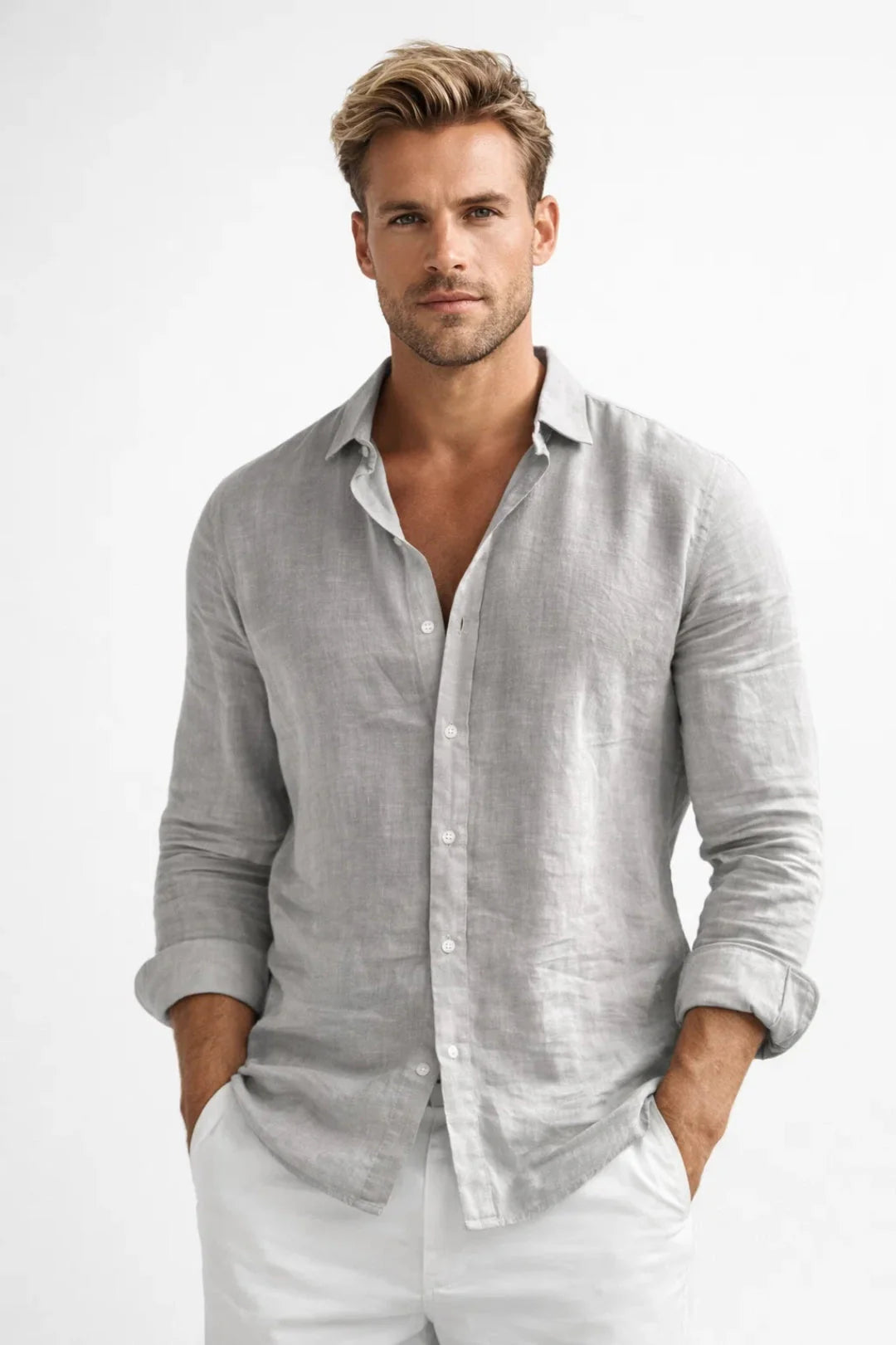 The Bergamo Men's Lightweight Breathable Summer Shirt