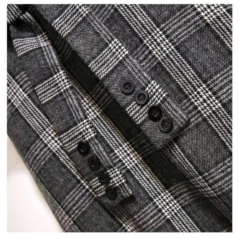 Women's Checked Midi Skirt, High Waisted