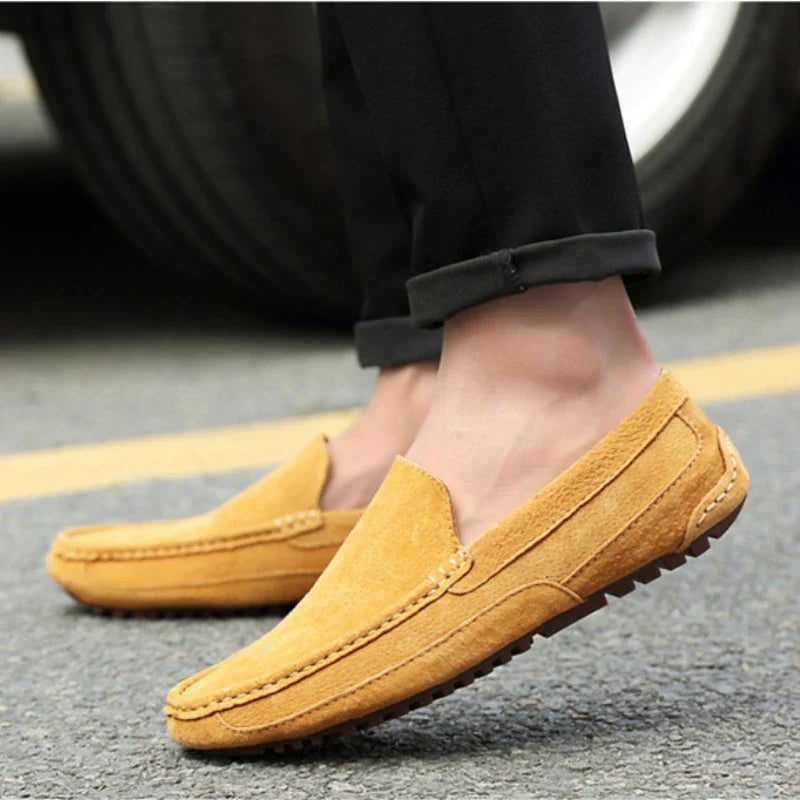 The Birmingham Men's Casual Suede Moccasin Loafers