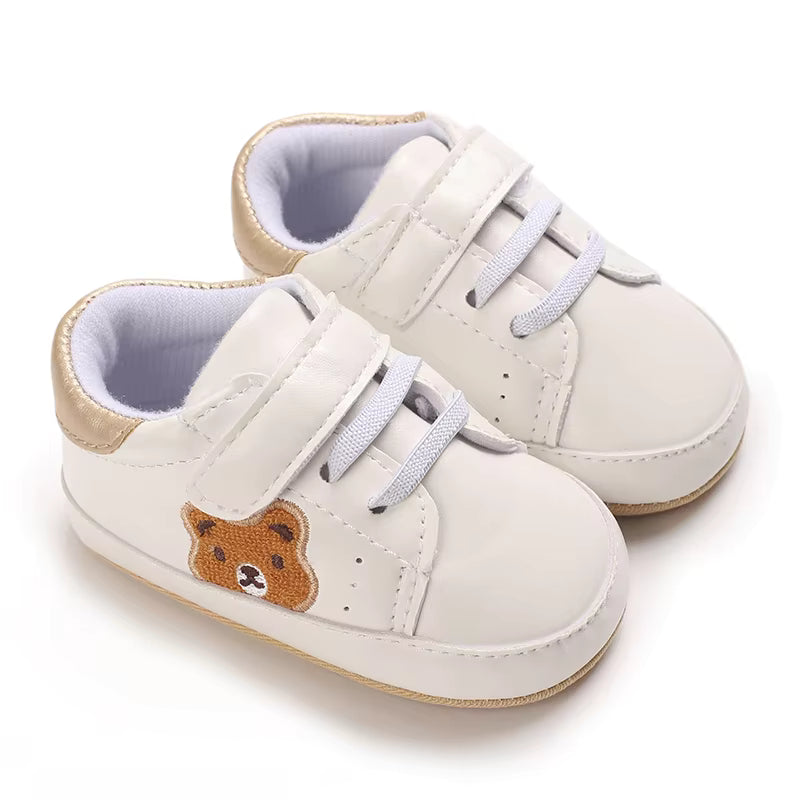 SoHo Kids Soft Sole Bear Hook & Loop Sneakers