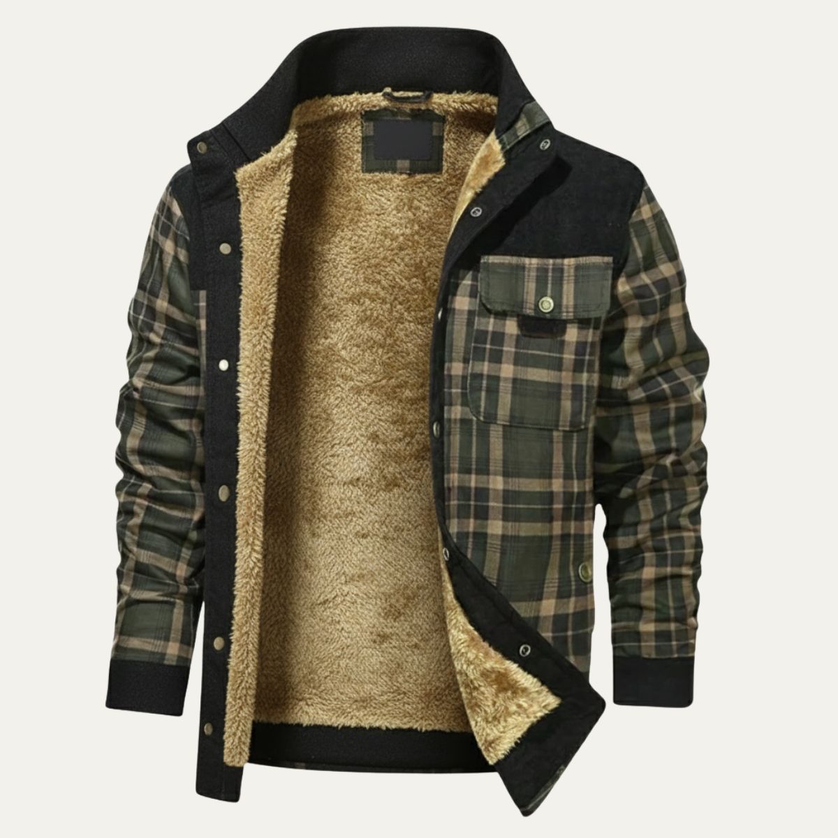 The Gallipoli Men’s Warm Winter Plaid Check Jacket