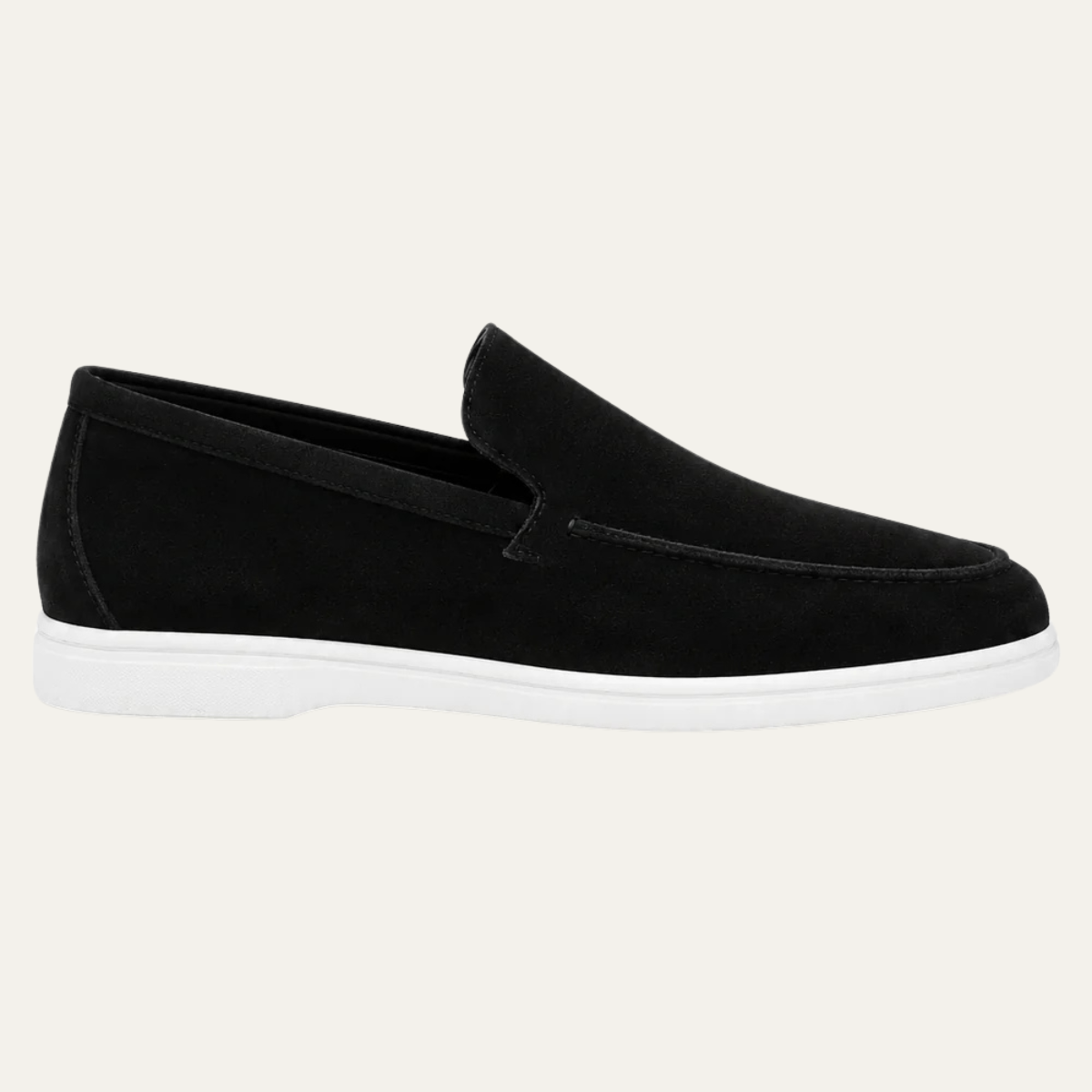 The Sheridan Men's Lightweight Slip On Suede Loafers - Black