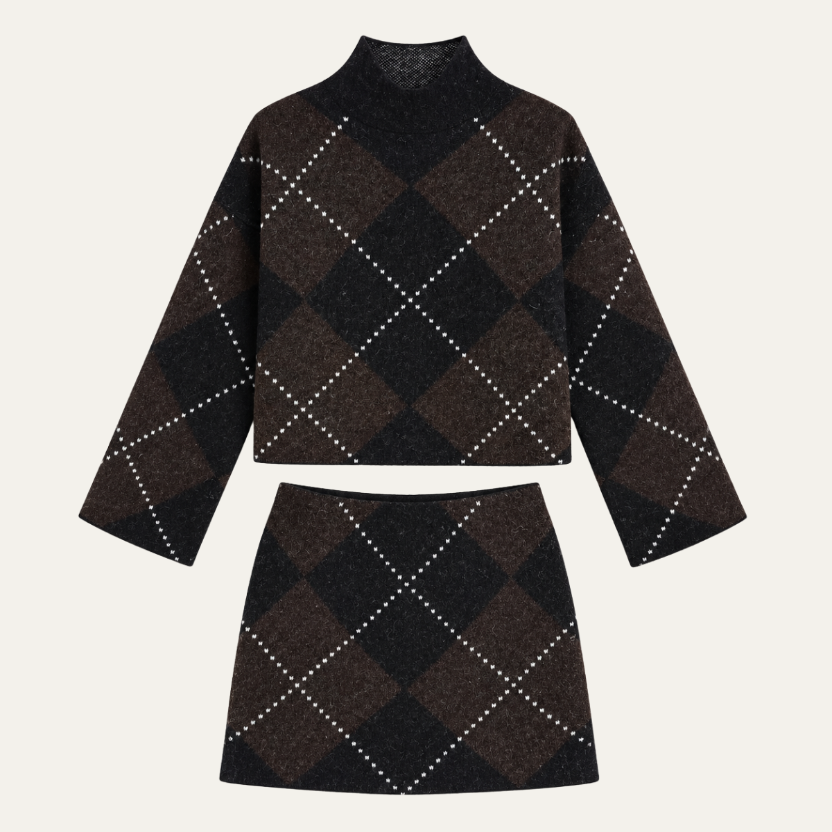 Women's Matching Knit Top and Skirt