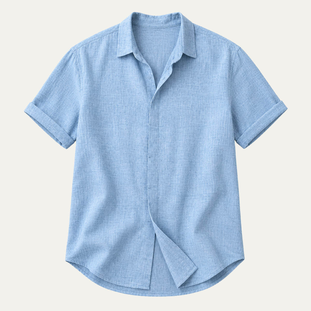 The Greve Men's Breathable Short Sleeve Linen Shirt