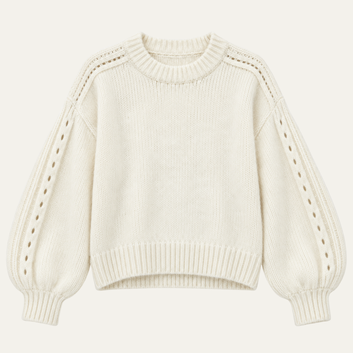 Women's Knit Top with Statement Sleeves