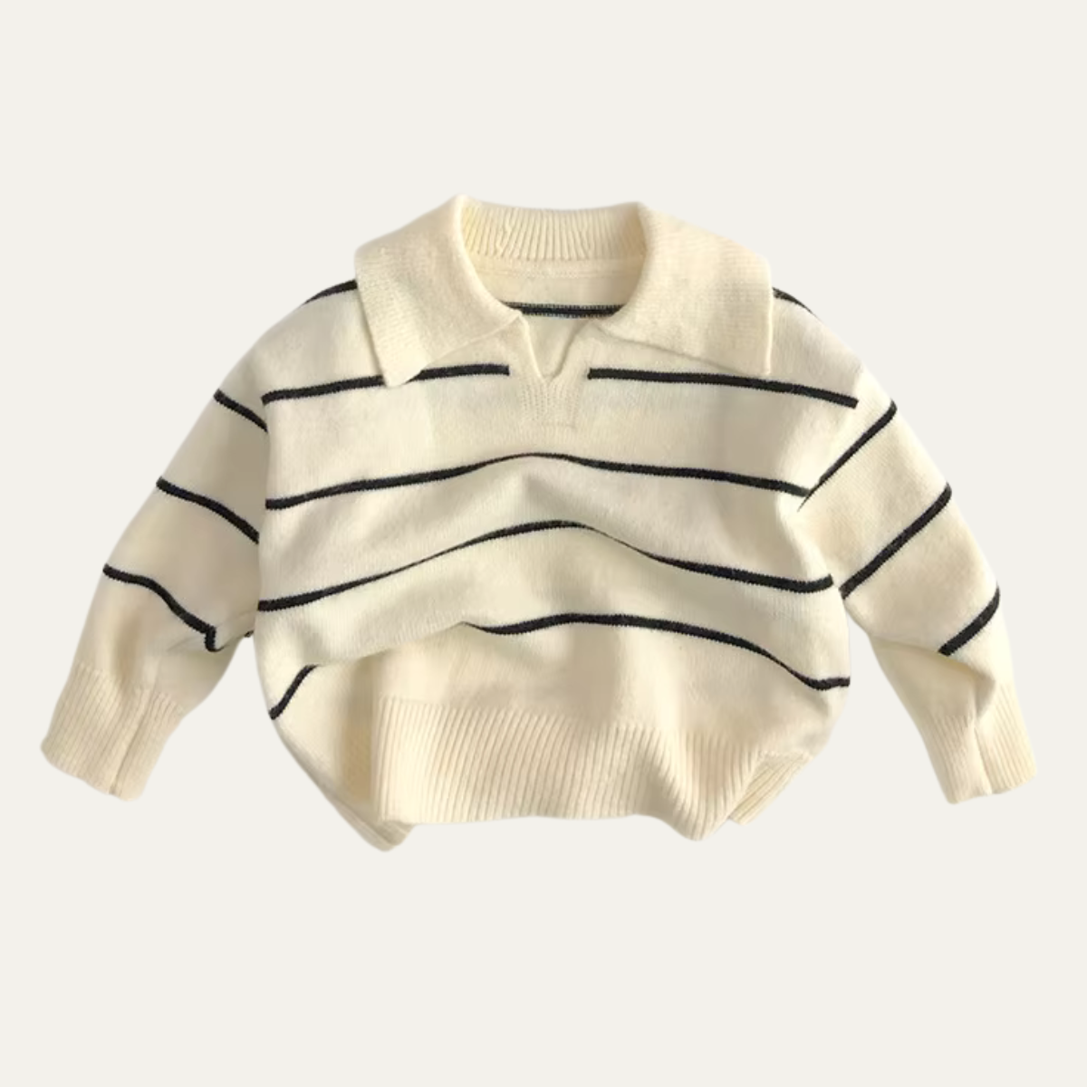 SoHo Kids Striped Polo Knit Sweater