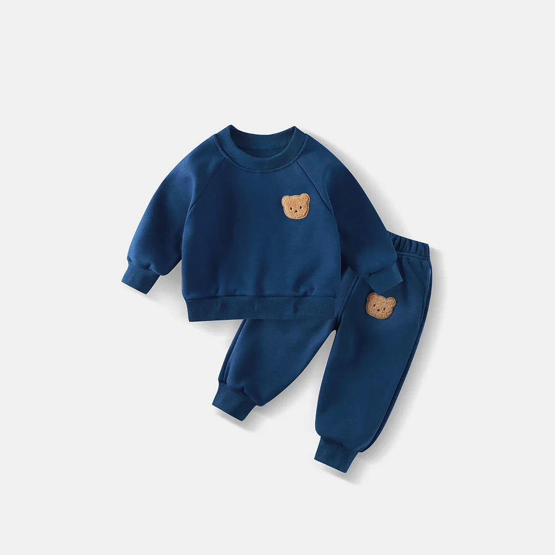 Unisex Embossed Sweatshirt & Jogger Pants Set
