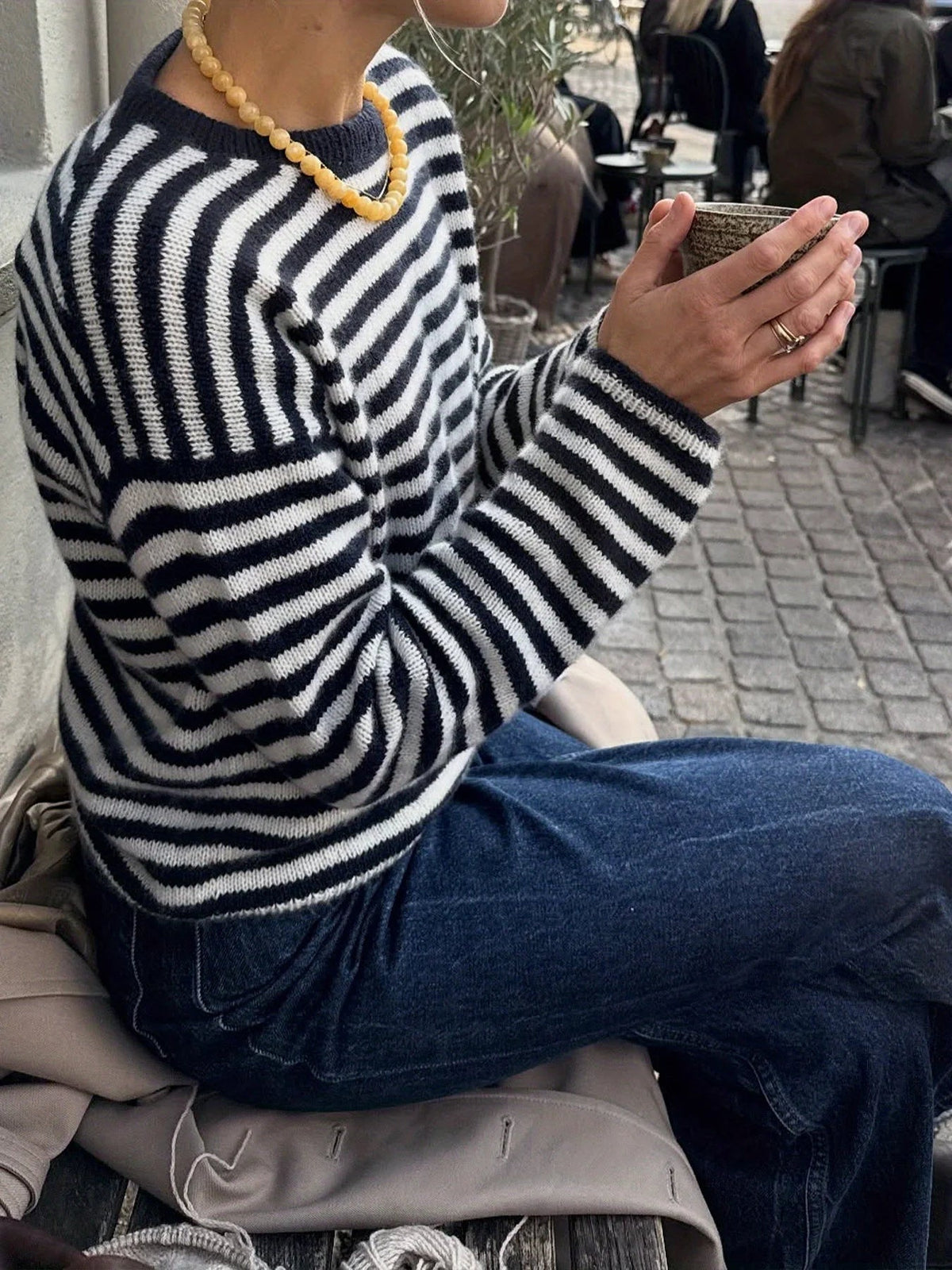 Women's Everyday Striped Knit Jumper