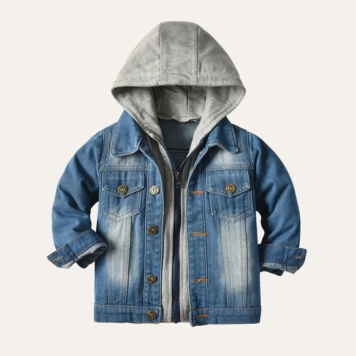 SoHo Gents | Unisex Distressed Button Up Denim Jacket