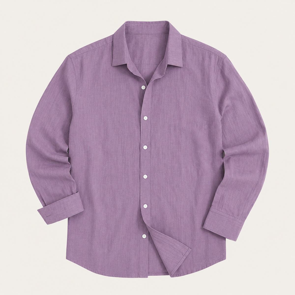 The Vail Men’s Cotton Linen Long Sleeve Button Down Shirt