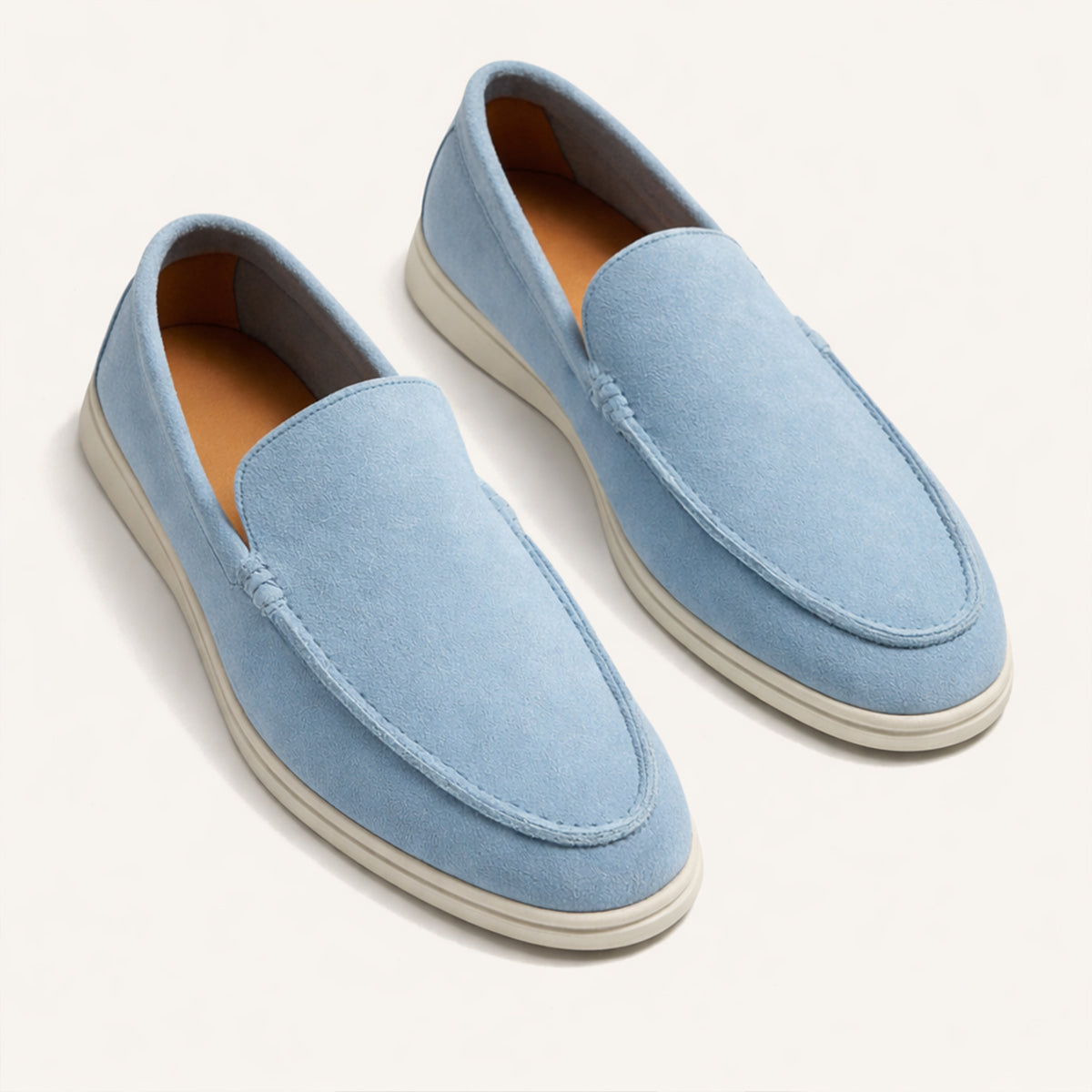 The Hepburn Men’s Casual Suede Loafers with Rubber Sole