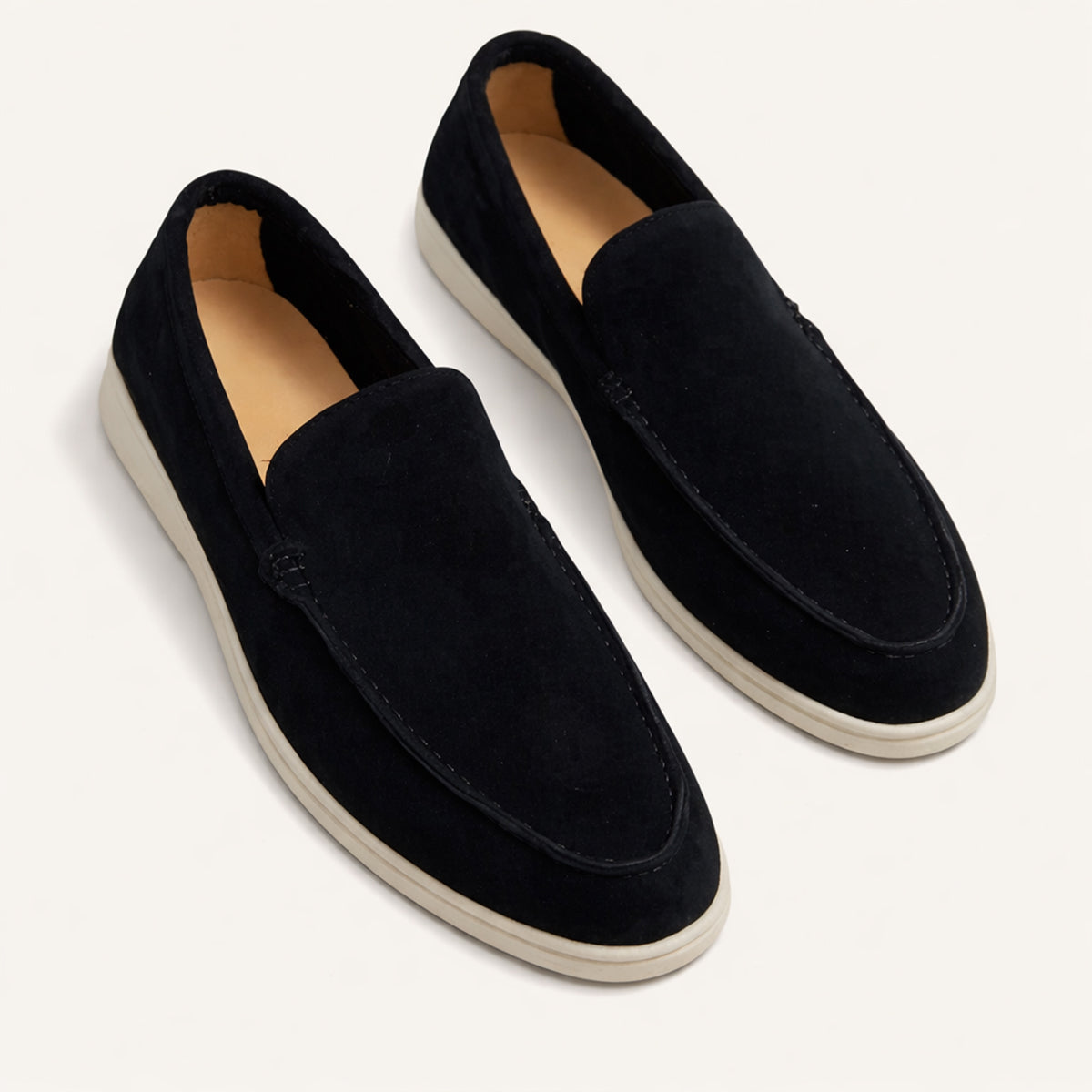 The Hepburn Men’s Casual Suede Loafers with Rubber Sole