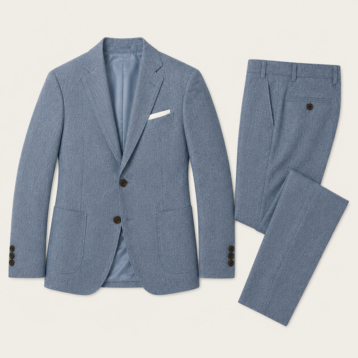 The Sheffield Men’s Slim Fit Set – Two Piece Business Wedding Suit