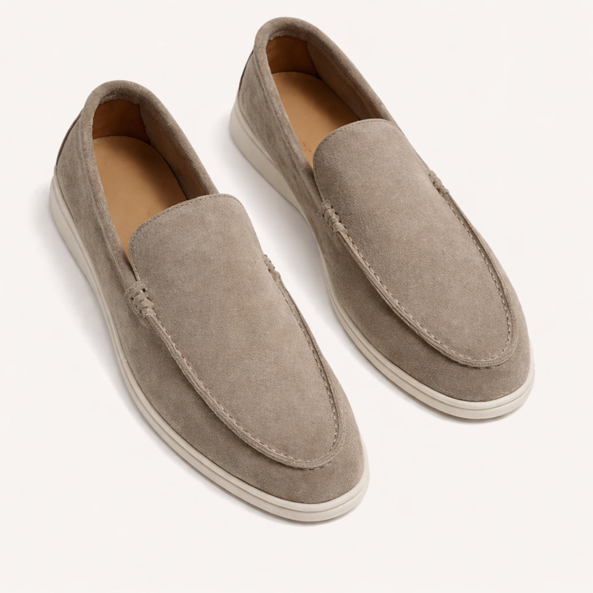 The Hepburn Men’s Casual Suede Loafers with Rubber Sole