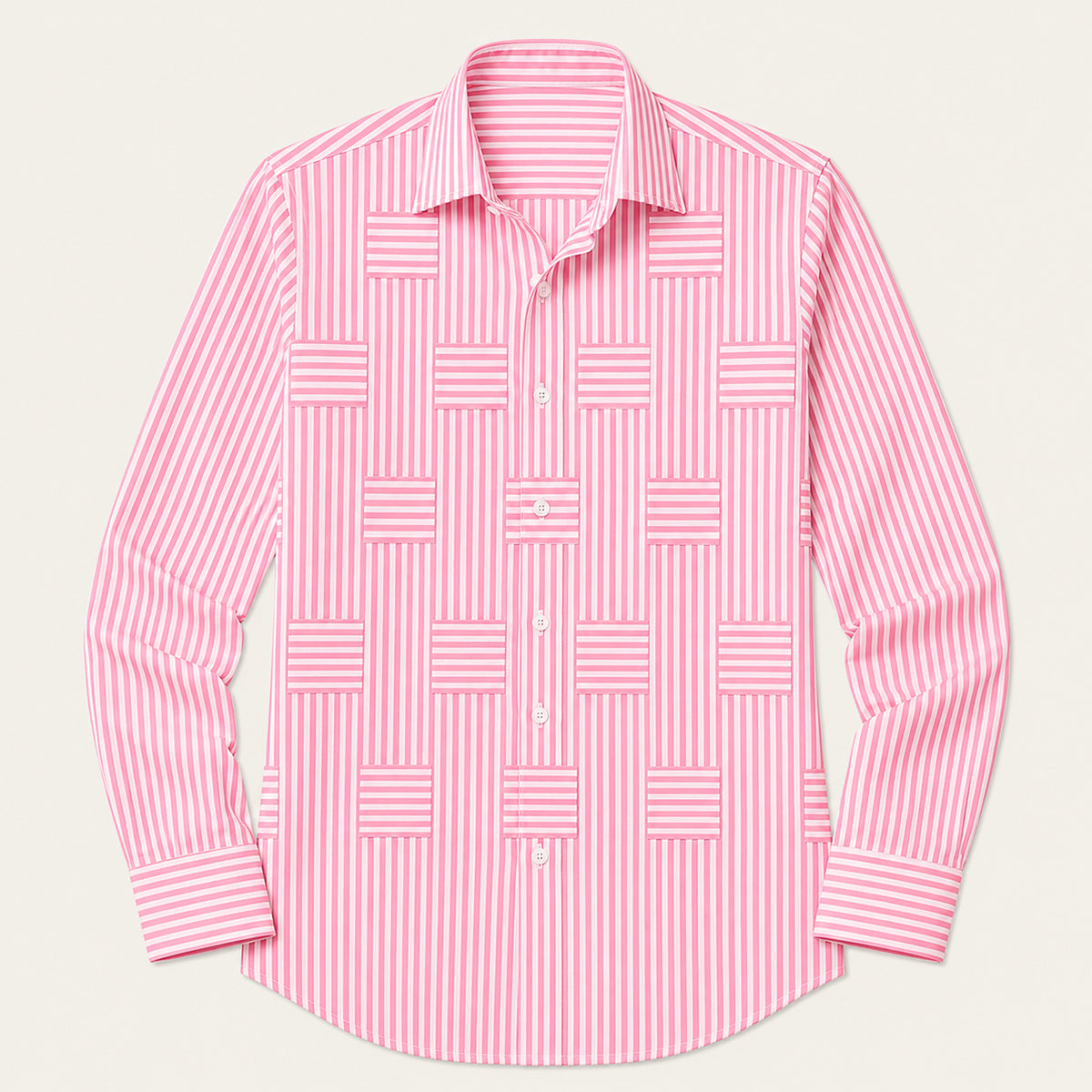The Foxborough Men’s Casual Striped Wrinkle Resistant Shirt