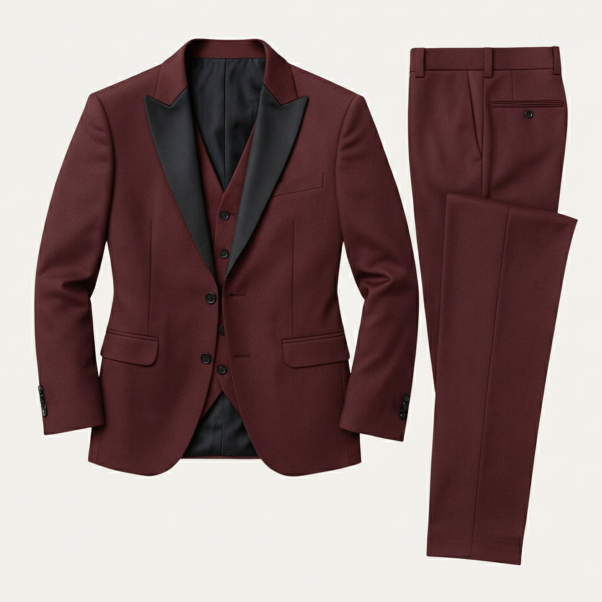 The Senigallia Men’s 3 Piece Suit Set – Blazer, Waistcoat & Pants