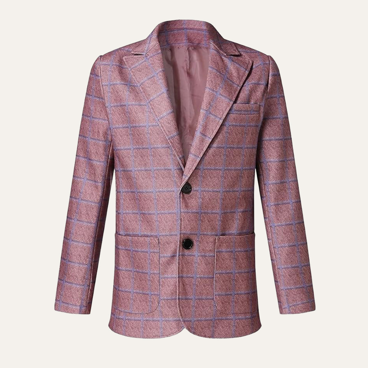 The Garda Porto Men’s Checked Double Breasted Plaid Blazer Jacket