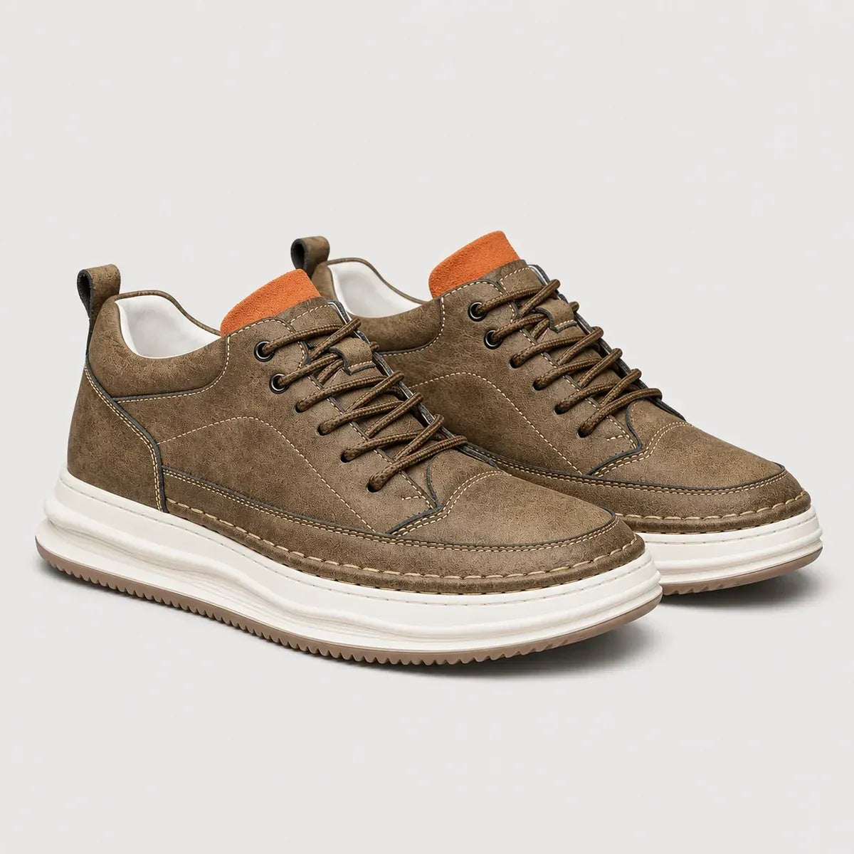 The Coronado Men’s Lightweight Comfort Walking Shoes - Brown