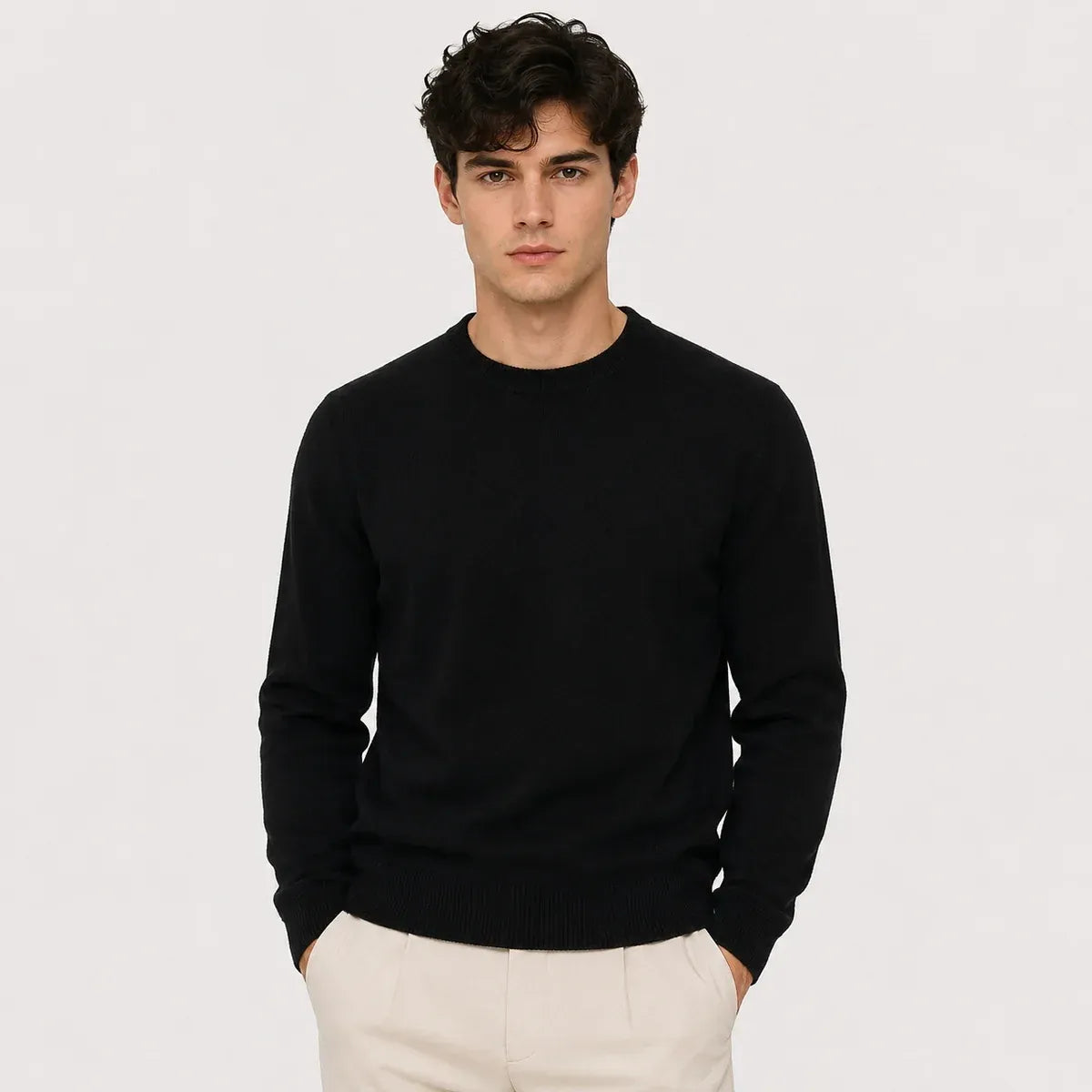 The Malibu Sunset Men’s Classic Trendy Neck Sweater