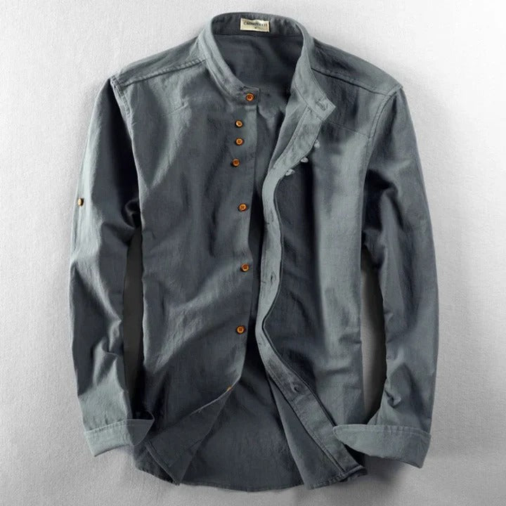 The Malibu Men's Breathable Linen Collar Shirt