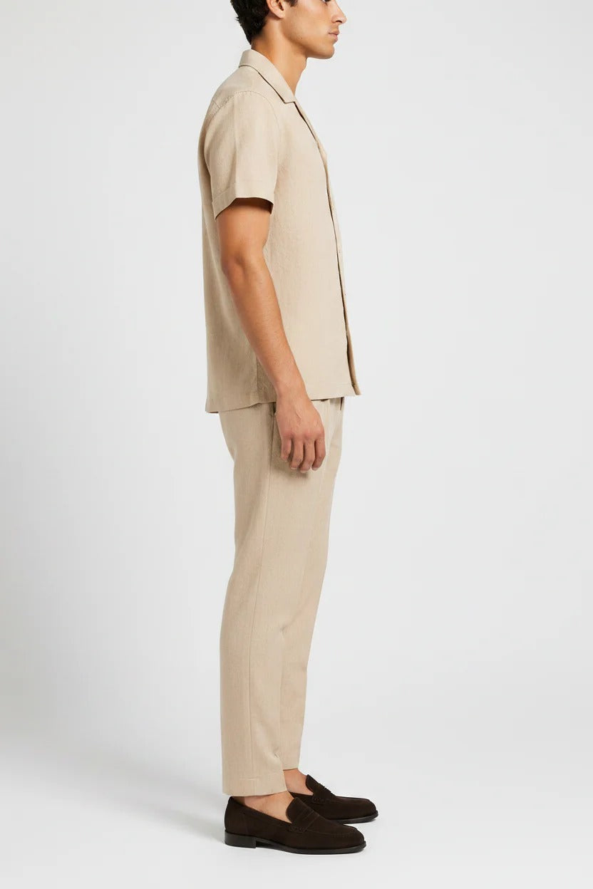 The Merano Men's Smart Casual Linen Shirt & Trousers Set