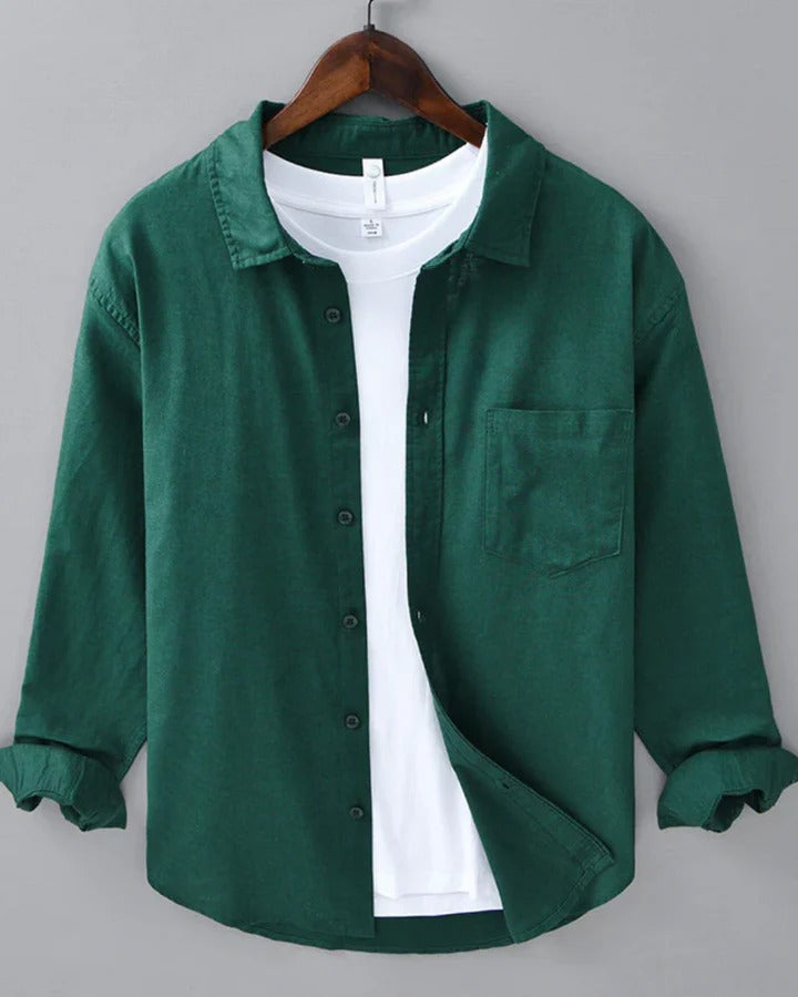 The Napa Men's Casual Linen Button Up Shirt