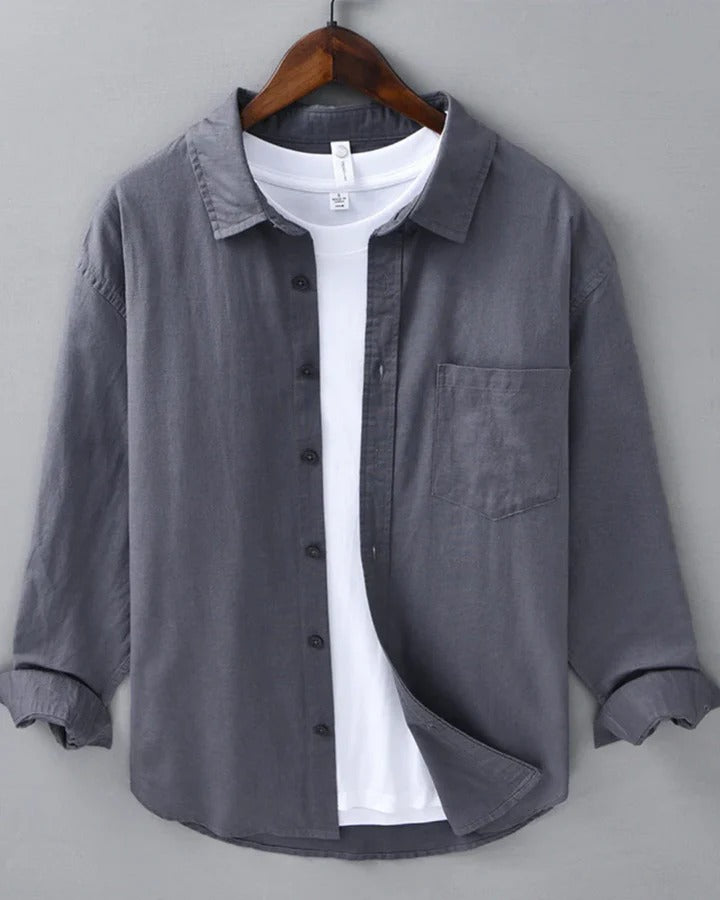 The Napa Men's Casual Linen Button Up Shirt