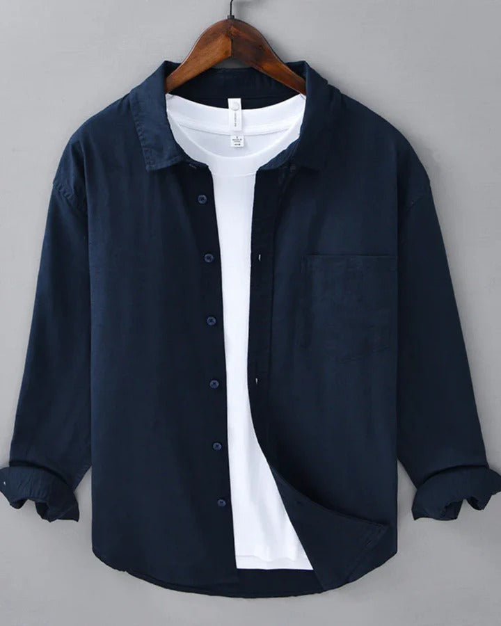 The Napa Men's Casual Linen Button Up Shirt