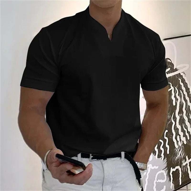 The Davis Men's Slim Fit Collar Casual T Shirt