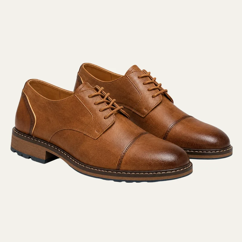 The Calabasas Men’s Cap Toe Lace Up Elegant Shoes
