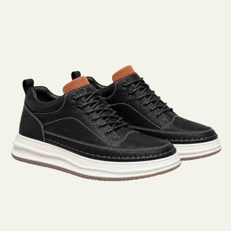 The Palm Springs Men’s Lightweight Comfort Walking Shoes - Black