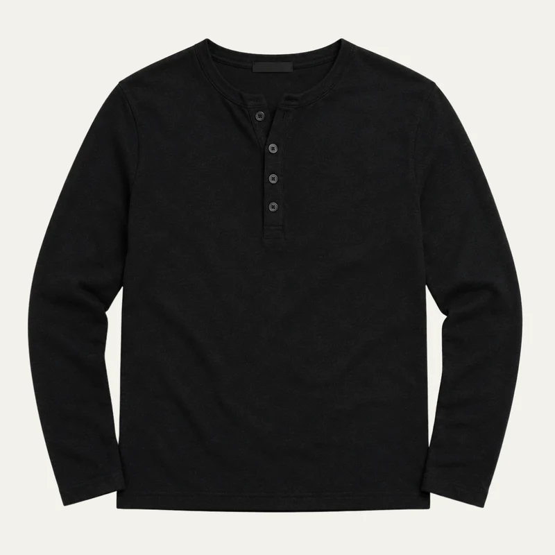 The Palm Beach Men’s Lightweight Long Sleeve Henley Sweater
