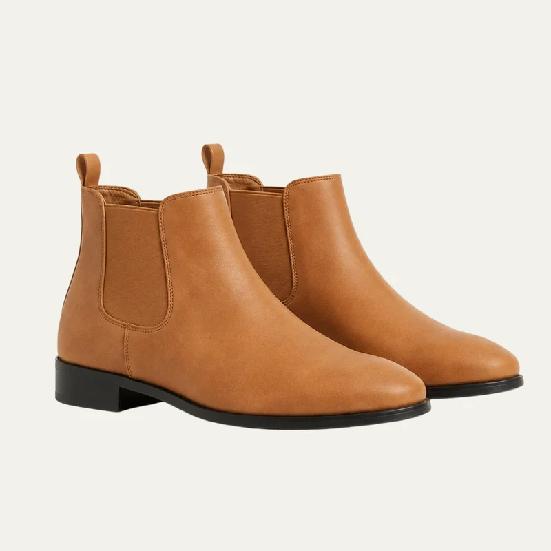 The Monterey Men’s Classic Slip On Ankle Chelsea Boots - Brown