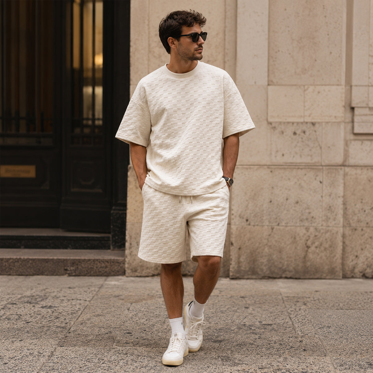 The Franklin Men’s Oversized Summer T Shirt & Shorts Set
