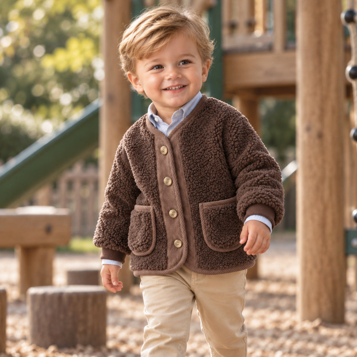 SoHo Kids | Unisex Warm Sherpa Fleece Jacket
