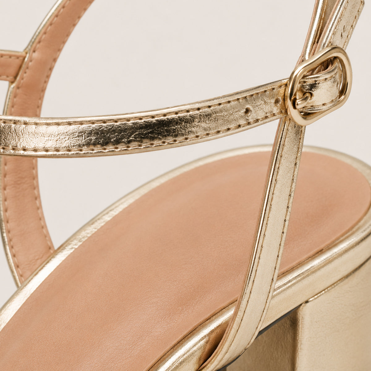 Women's Strappy Block Heel Sandals with Ankle Strap