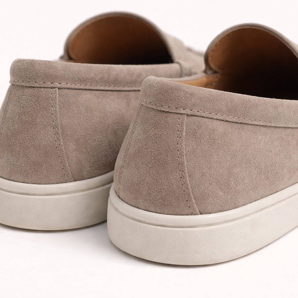 The Hepburn Men’s Casual Suede Loafers with Rubber Sole