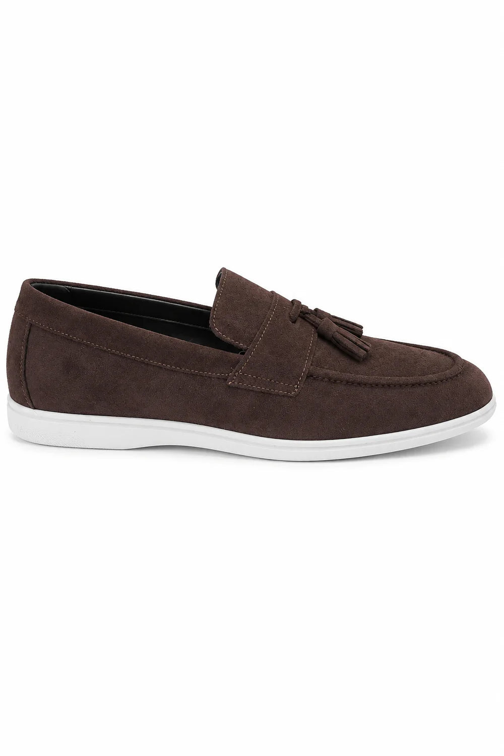 The Prescott Men's Suede Tassel Slip On Loafers - Brown
