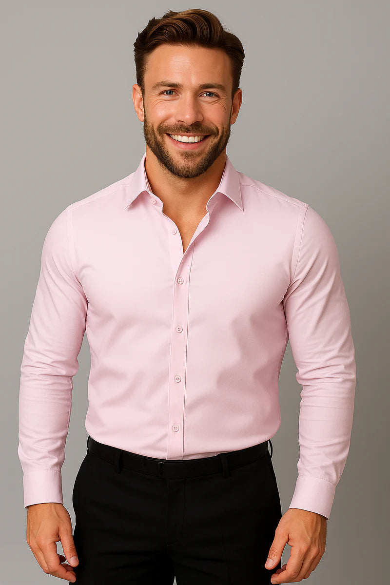 The Oltrarno Men's Wrinkle Resistant Business Dress Shirt