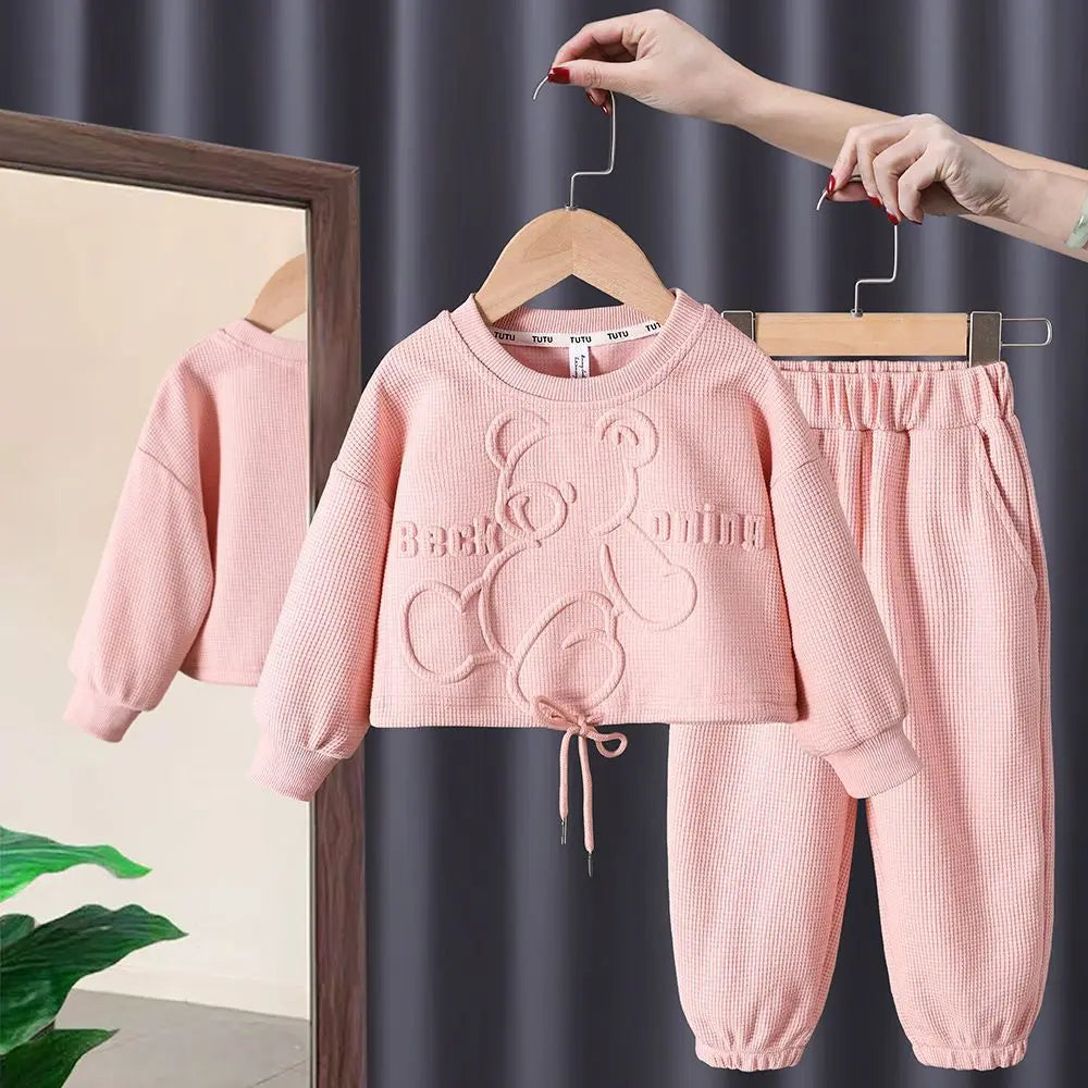 Unisex Embossed Sweatshirt & Jogger Pants Set