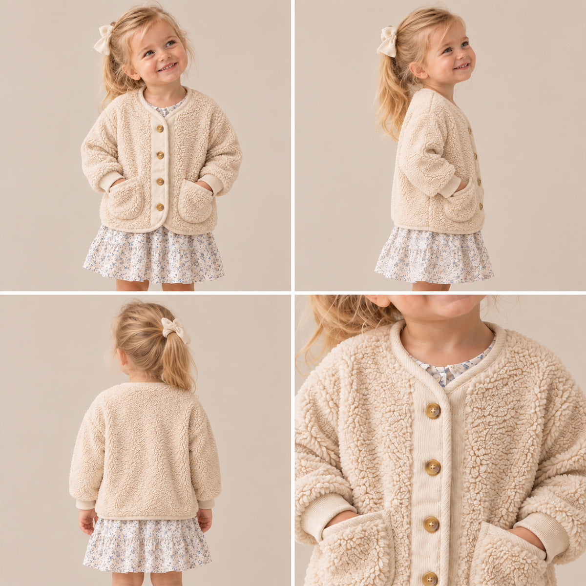 SoHo Kids | Unisex Warm Sherpa Fleece Jacket