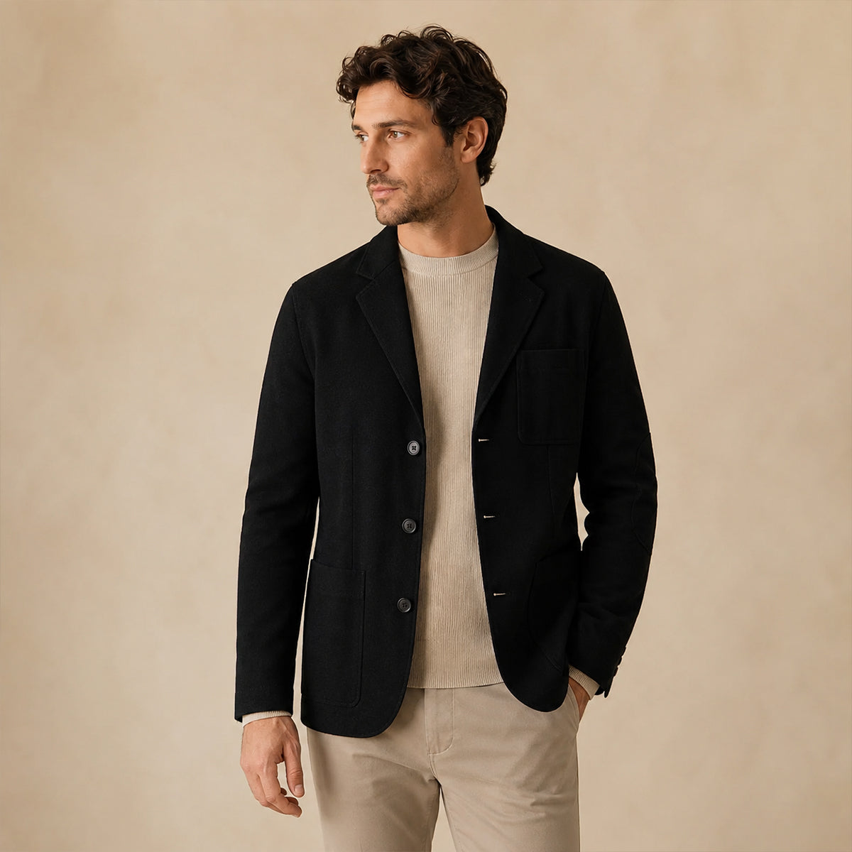 The Montwood Men’s Retro Casual Relaxed Fit Blazer with Pockets