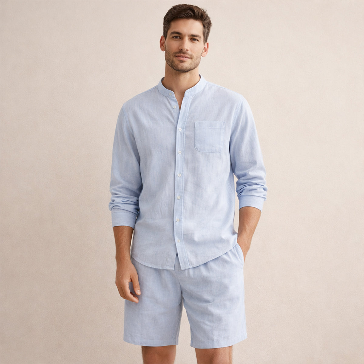 The Algrave Linen Set – Summer Co Ord for Men